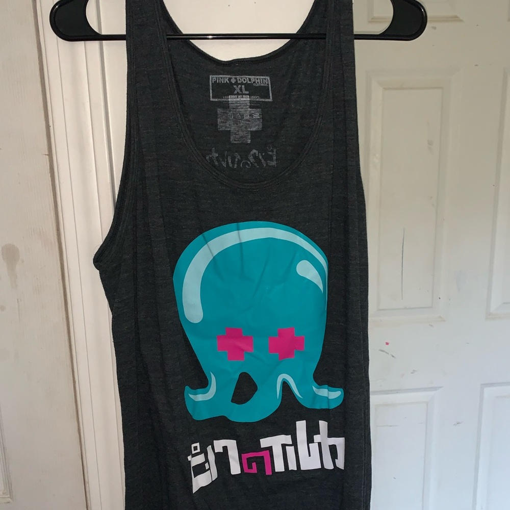 Pink Dolphin ghost tank top